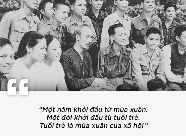 Nhân dịp Tết Nguyên Đán năm 1946, cái tết đầu tiên sau khi nước ta giành độc lập, Bác Hồ gửi thư đến thanh niên và nhi đồng toàn quốc. Trong thư, Bác nêu rõ tầm quan trọng của thanh niên đối với đất nước. 