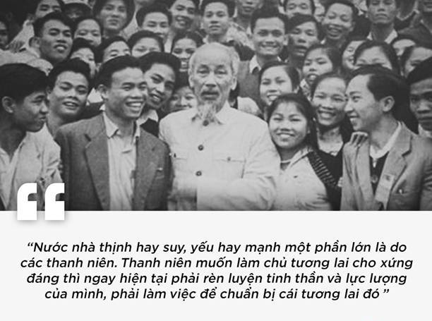 Trong thư gửi thanh niên ngày 12/8/1947, Chủ tịch Hồ Chí Minh khẳng định vai trò quan trọng của thế hệ trẻ, đồng thời nhắc nhở người trẻ tích cực rèn luyện để làm tốt trách nhiệm đối với Tổ quốc.