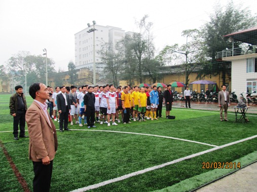 Giải bóng đá Mini Công ty TNHH MTV QLĐS Hà Lạng lần thứ IV năm 2014 thành công tốt đẹp