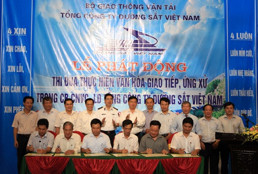 Tổng công ty Đường sắt Việt Nam: Phát động thi đua thực hiện phương châm “An toàn - Thuận tiện - Thân thiện - Đúng giờ - Hiệu quả”